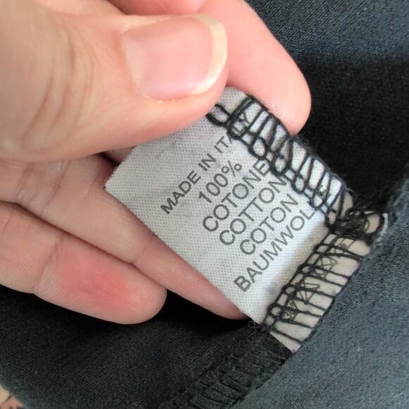 Inizio Dress Medium Cotton Corduroy Bubble Hem Black Magic 2 Pocket Lagenlook M - Picture 8 of 12